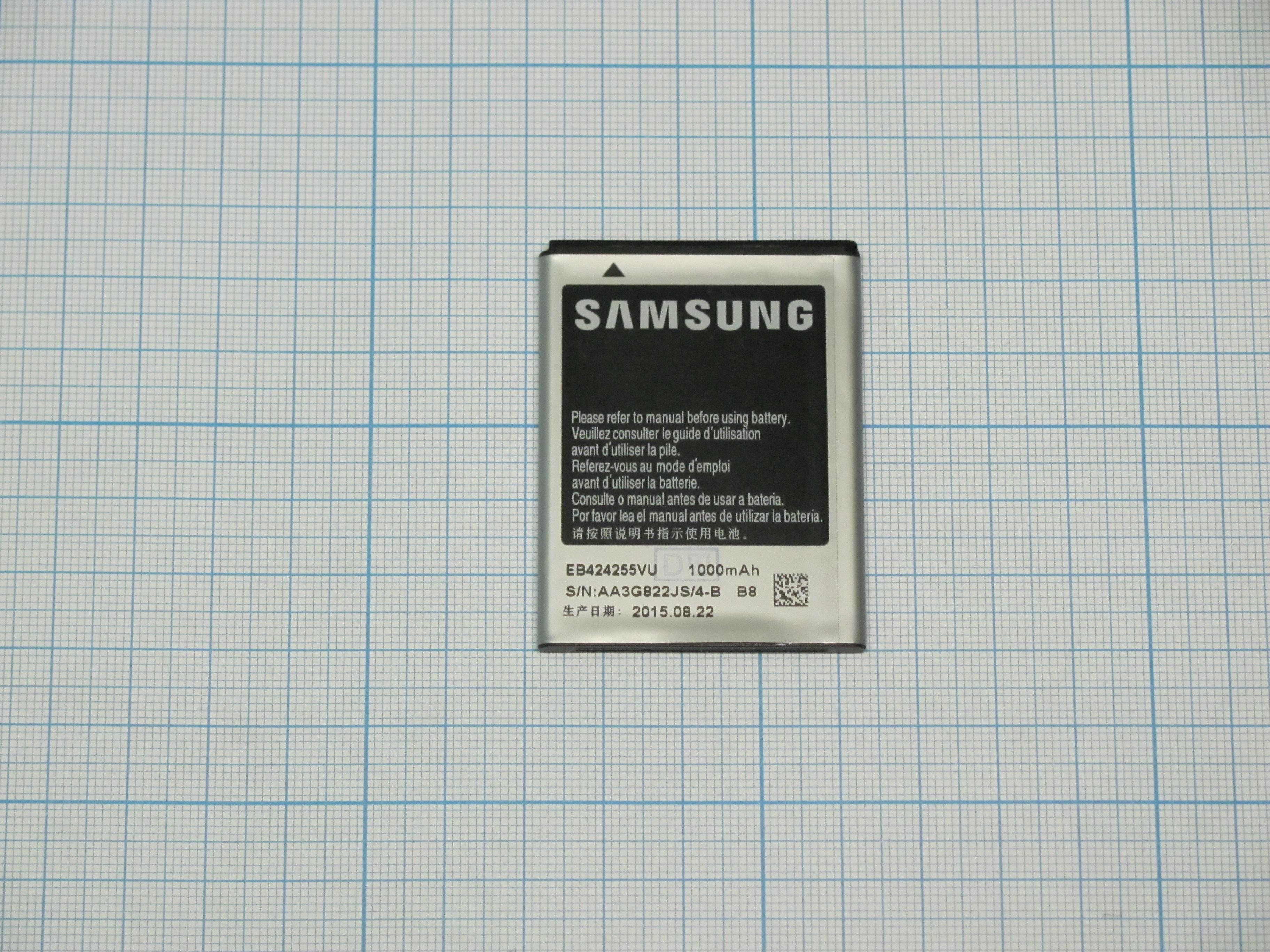 АКБ (аккумулятор) Samsung EB424255VU ( S3850/S3350/S5222 ) 3,7v 1000mAh