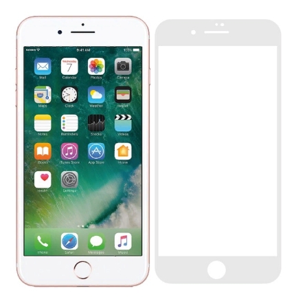 Защитное стекло для iPhone 7 Plus/8 Plus Full Glue Premium Krutoff (white)