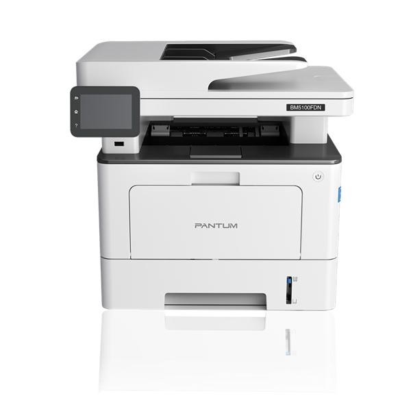 Лазерное многофункциональное устройство Pantum BM5100FDN, P/C/S/F, Mono laser, А4, 40 ppm (max 100000 p/mon), 1.2 GHz, 1200x1200 dpi, 512 MB RAM, Duplex, DADF50, paper tray 250 pages, USB, LAN, start. cartridge 3000 pages