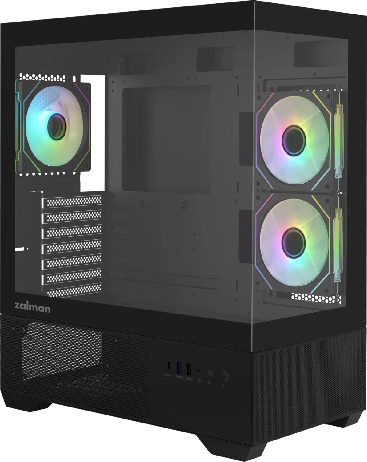 Корпус Zalman Chronix V2 черный без БП ATX 6x120mm 2x140mm 1xUSB2.0 1xUSB3.0 audio bott PSU