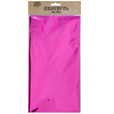Скатерть "Фольгир. ярко-розовая" 130*180см (1502-4867)