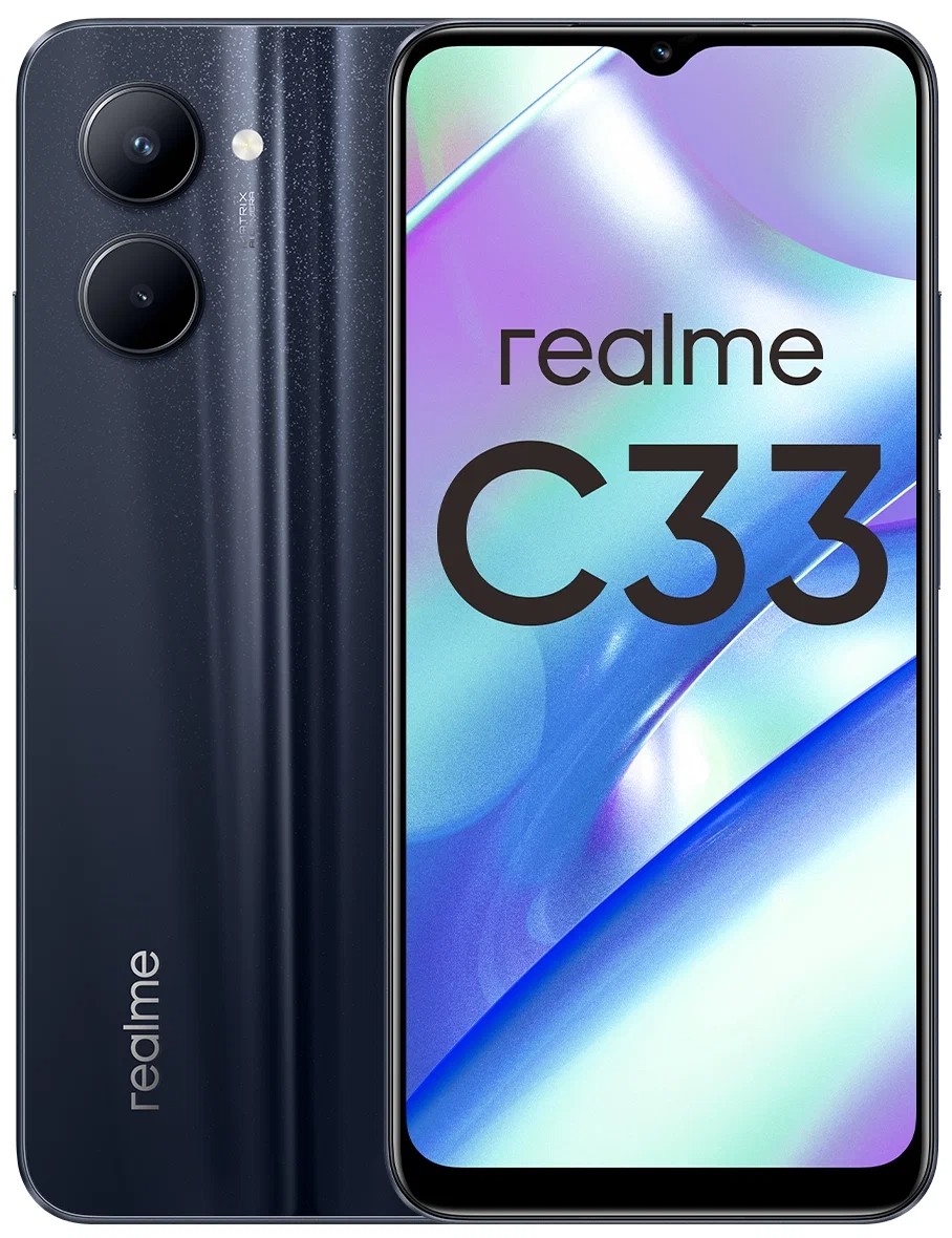 Смартфон Realme C33 4Гб 64Гб Черный 6.5