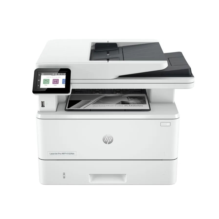 МФУ Лазерный Монохромный A4 HP LJ Pro M4103fdn (2Z628A) 40 стр/м USB  Lan  Дуплекс Автоподача