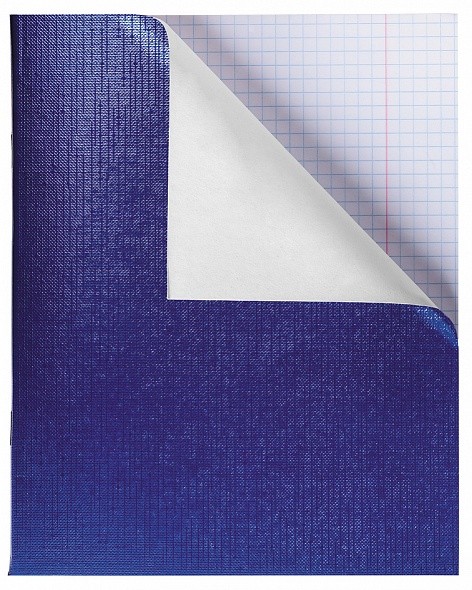 Тетрадь 48л. кл. "METALLIC. Синий" бумвинил Hatber 48Т5бвВ1