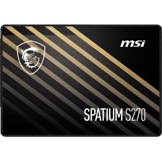 SSD-накопитель 240Гб MSI SPATIUM S270 [S270 SATA 2.5" 240GB] (3D TLC,500/400Мб/с)