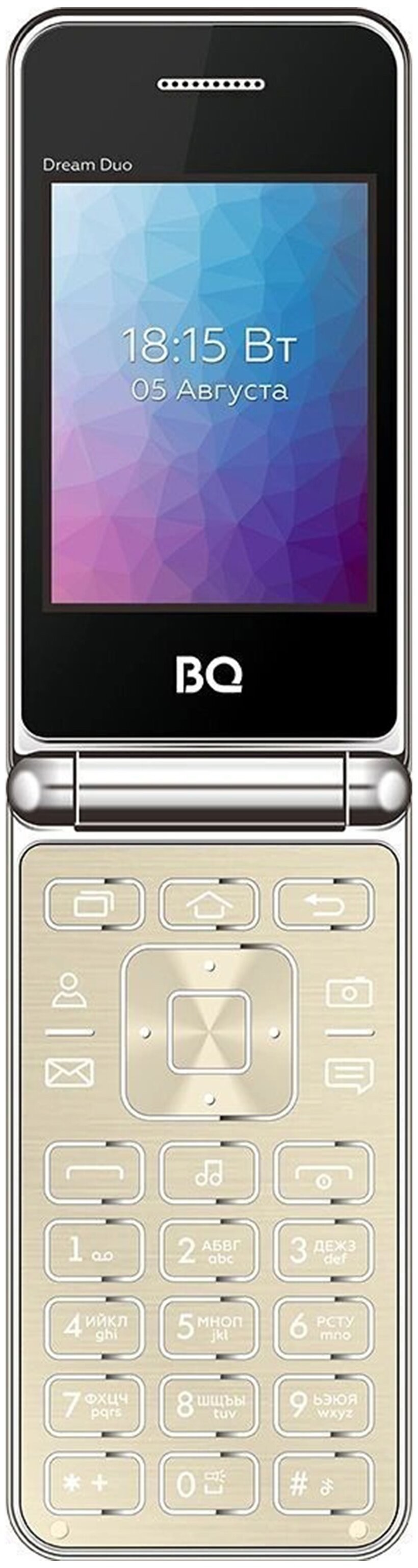 Сотовый BQ BQ-2446 Dream Duo Gold 2sim/2.4