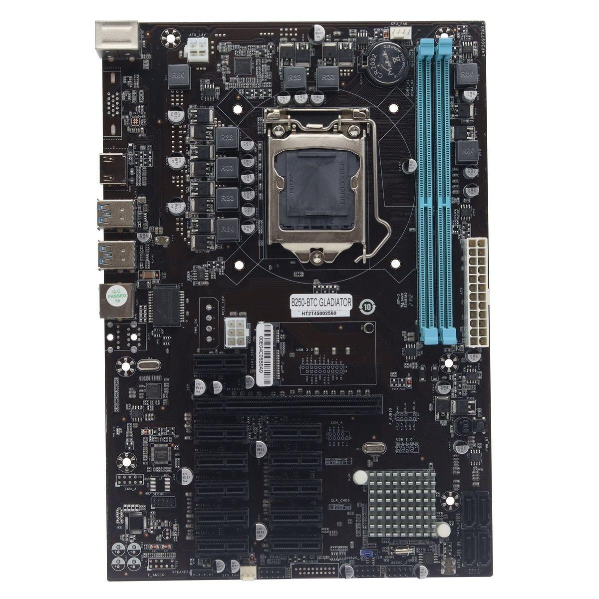Материнская плата Esonic Bad Pack B250-BTC-Gladiator LGA 1151 ATX 2хDDR4 PCI-Ex16 11xPCI-Ex1 HDMI VGA RTL {20} bp