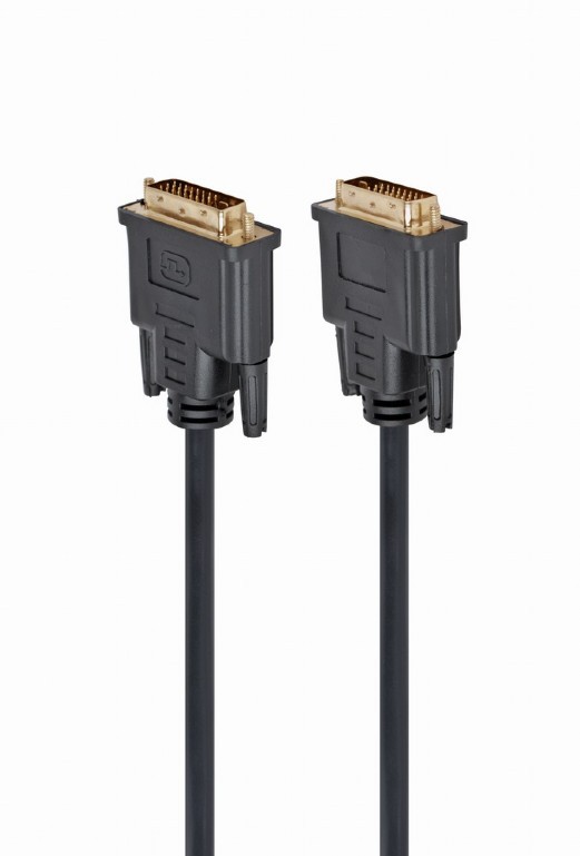 Кабель DVI-D(m) - DVI-D(m)  3.0м ExeGate, 25M/25M, позол. контакт, черный (EX-CC-DVI2-3.0)