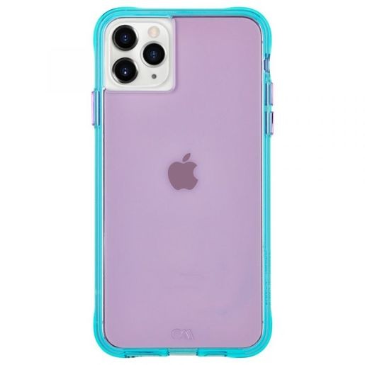Накладка для iPhone 11 Pro Case-Mate Tough NEON фиолетовый/бирюзовый (CM039336)