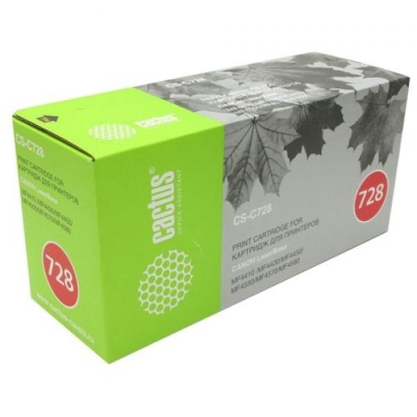 Картридж_лазерный Cactus CS-C728S (728) для Canon i-SENSYS MF4410 MF4430 MF4450 MF4550D черный (2100 стр)