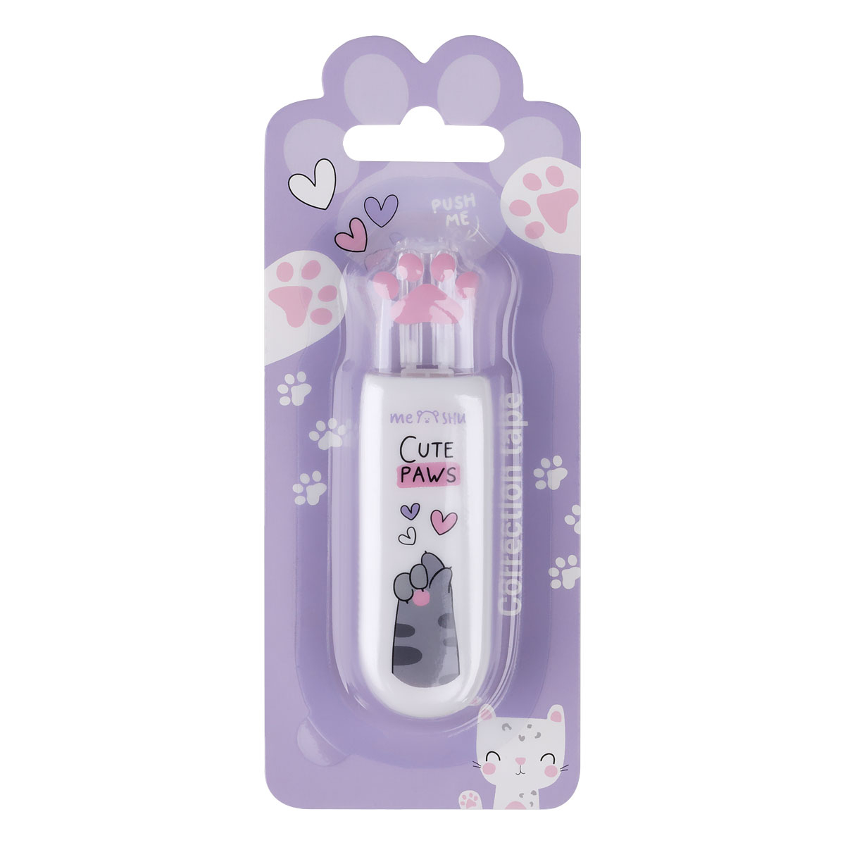 Корректирующая лента MESHU "Cute Paw" ассорти 5мм.*6м. (MS_54227)