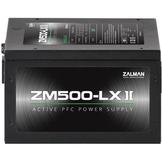 Блок питания 500Вт Zalman ZM500-LXII (6SATA,2PCI-E,12cmFan)
