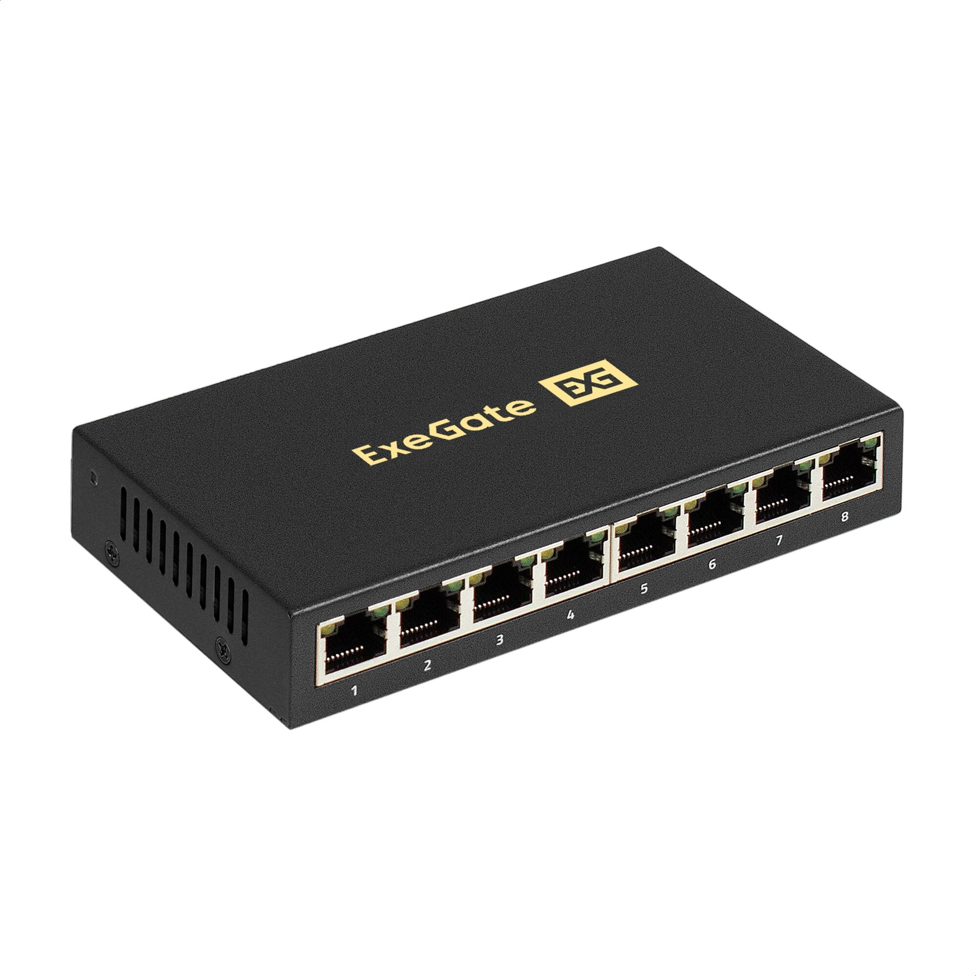 Коммутатор ExeGate EDGS-1008D 8 port 10\100\1000_Mbps  металлический корпус