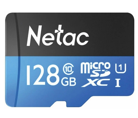 Карта памяти MicroSDXC 128Gb Netac P500 Class10 U1 [NT02P500STN-128G-S] (без адаптера)