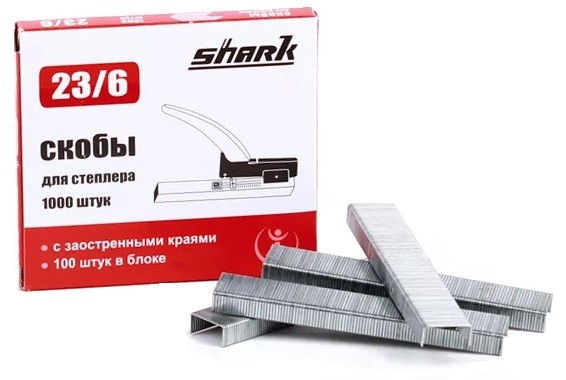 Скобы №23/6 Shark (1000шт) 5758
