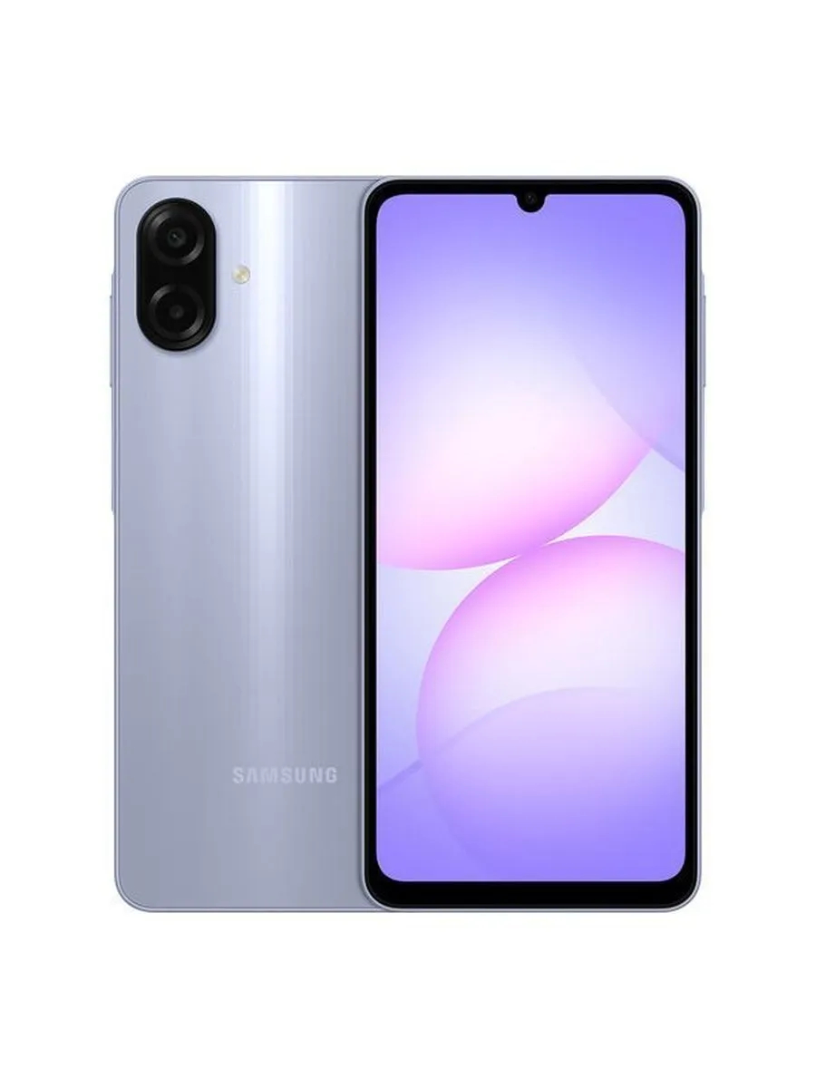 Смартфон Samsung Galaxy A07 4Гб 64Гб SM-A075 Light Violet 6.7", PLS, 1600*720, 2*2.2+6*2ГГц, 50+2МП, 8Мп, 4G, 5000мАч, And15