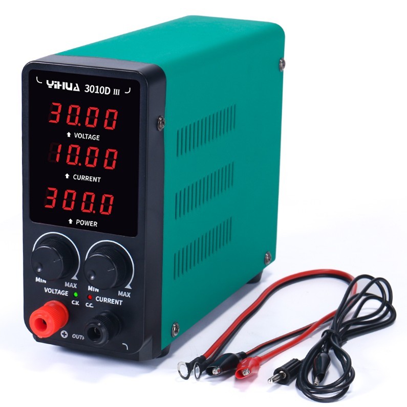 Блок питания лабораторный Yihua YH3010D-III, 30в, 10а, импульсный, LCD