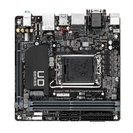 Материнская плата Gigabyte H610I DDR4 Soc-1700 Intel H610 2xDDR4 mini-ITX AC`97 8ch(7.1) GbLAN+VGA+HDMI+DP