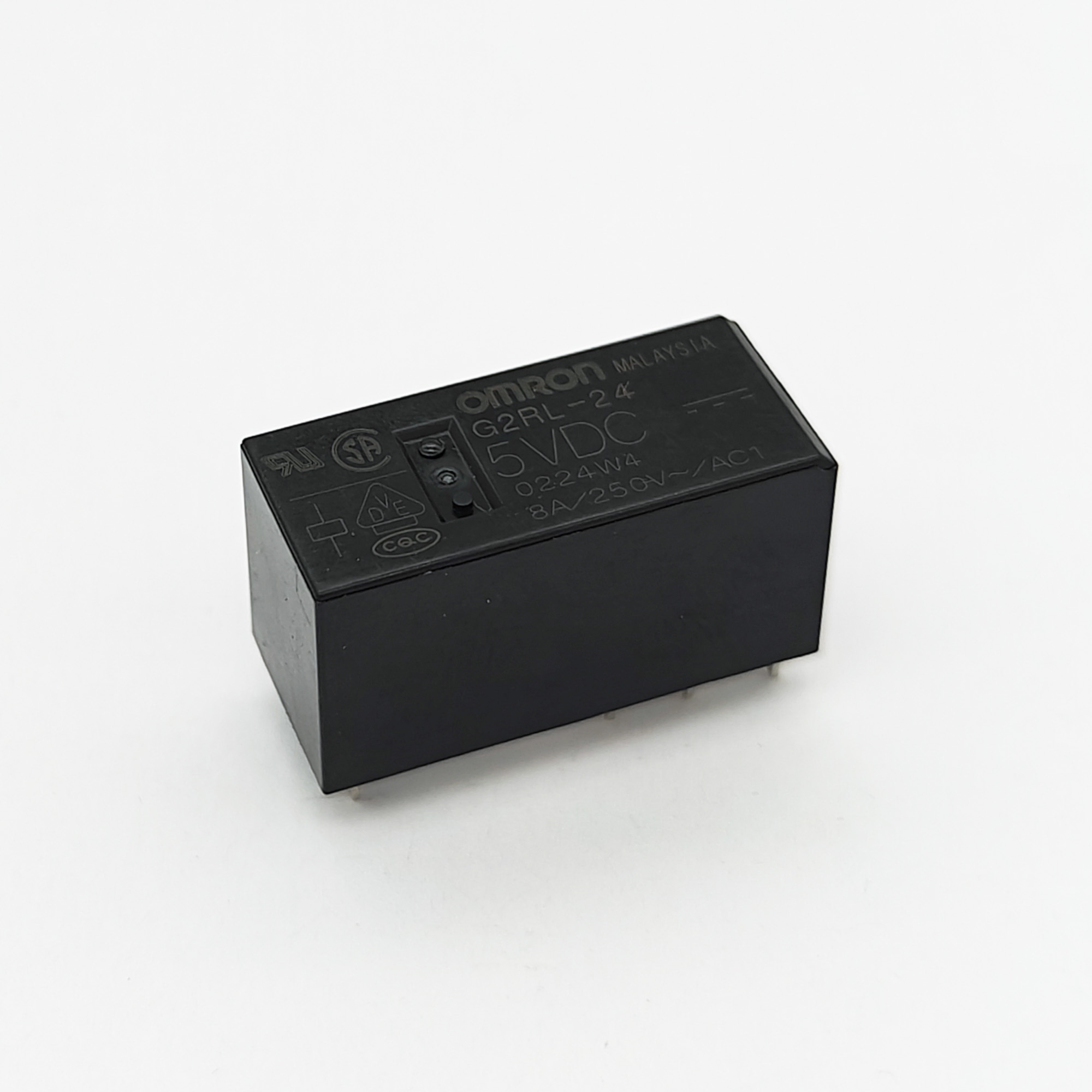 Реле электромагнитное DC  5в,  8а, DPDT, 29*12.7*15.7мм, Omron G2RL-24 5VDC