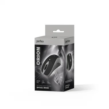 Мышь USB Perfeo ORION (PF-A4793) оптическая, 3кн. 1200dpi, Black/Grey