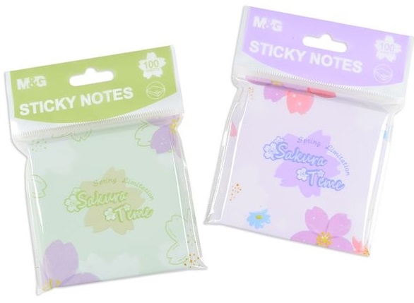 Блок самоклеящийся M&G 76*76мм. 100л. ассорти (AS33U156)