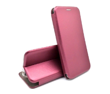 Чехол-книжка для Xiaomi Redmi Note 7 INNOVATION Book бордовый,на силиконовой основе и магните