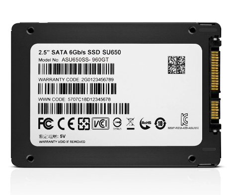 SSD-накопитель 960Гб A-Data SU650 [ASU650SS-960GT-R](3D TLC, 520/450 Мб/с)