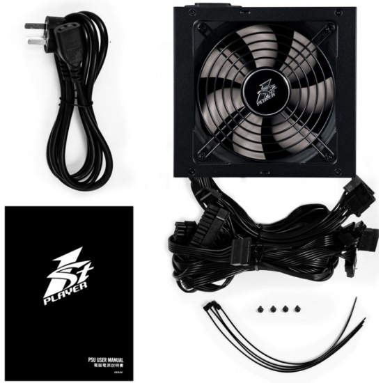 Блок питания 700Вт 1STPLAYER DK PREMIUM 700W (APFC,120мм,80+ Bronze)[PS-700AX]