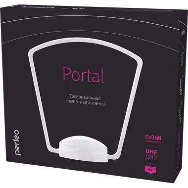 Антенна TV Perfeo PORTAL /комнатная/активная, DVB-T2 (PF_4505)