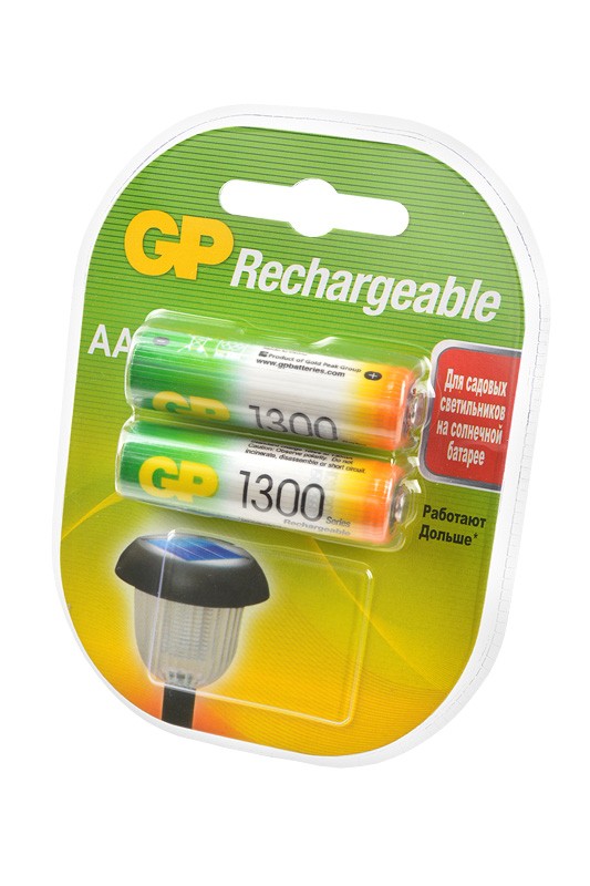 Аккумулятор Ni-MH AA GP 1300mAh/1.2в блистер 2шт.