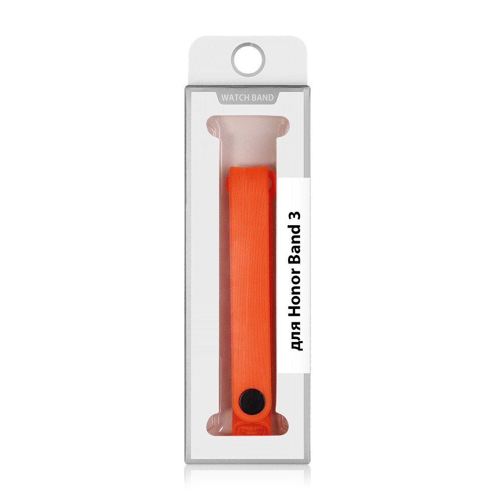 Ремешок классический силиконовый для Honor Band 3 DF hwClassicband-01 (orange)