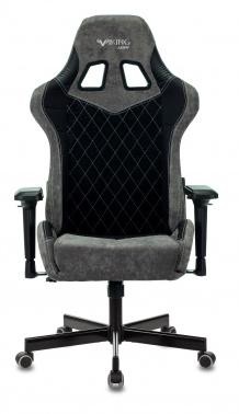 Кресло игровое Zombie VIKING 7 KNIGHT Fabric черный текстиль/эко.кожа с подголов. крестовина металл