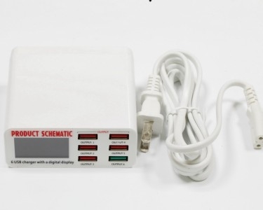 Зарядное устройство WLX-896 (40W, 5xUSB[5V 2.4A], 1xUSB[Quick Charge 3.0])