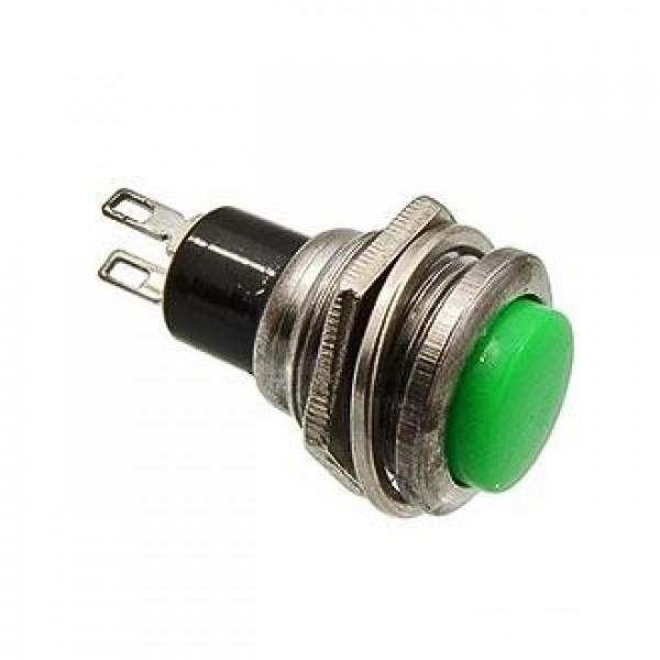 Кнопка OFF-(ON), SPST, d12мм, черный, DS-216