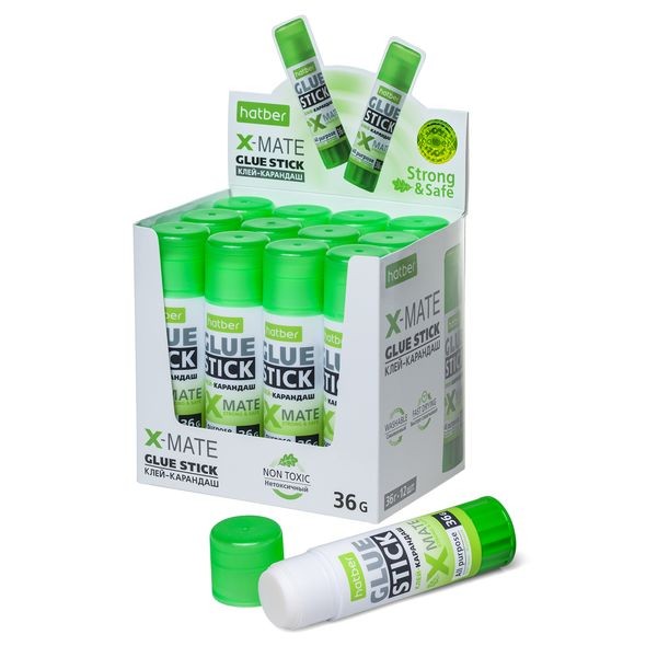 Клей-карандаш Hatber 36гр. "X-Mate" GS_058780