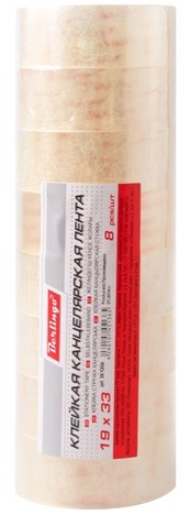 Скотч 19мм.*33м. BERLINGO кристально-прозрачная (CT_1930)