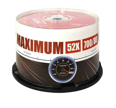 Диск CD-R 50шт Mirex Random Color 700Mb 52x Cake box (UL120009A8B)