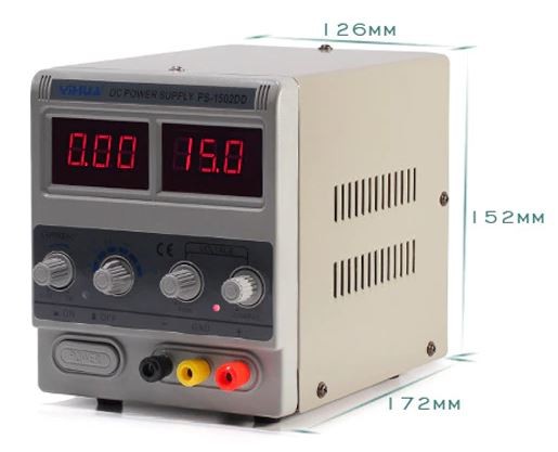 Блок питания лабораторный Yihua YH1502DD, 15в, 2а, линейный