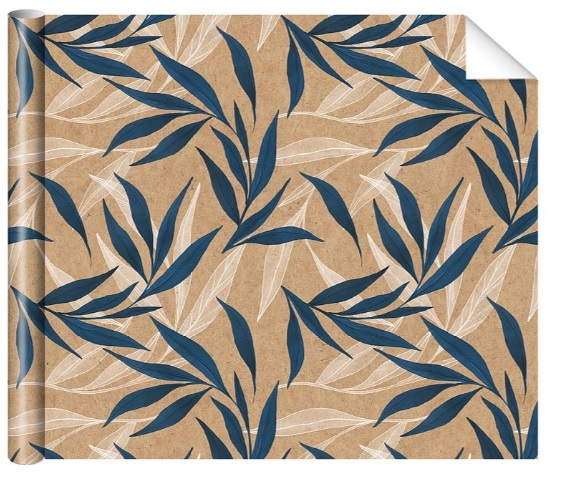 Бумага упаковочная подарочная "Листья" 100*70см 0183.466
