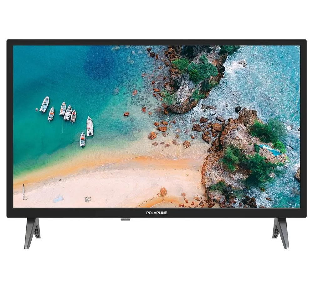 Телевизор 24" Polarline 24PL12TC 1366x768/HDMI,USB/DVB-T2,T,C/-/-/-/ Черный HD Ready MediaPlayer