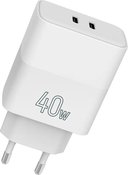 Зарядное_устройство - USB C_2x6A 40Вт PD TFN (TFN-WCRPD26) white