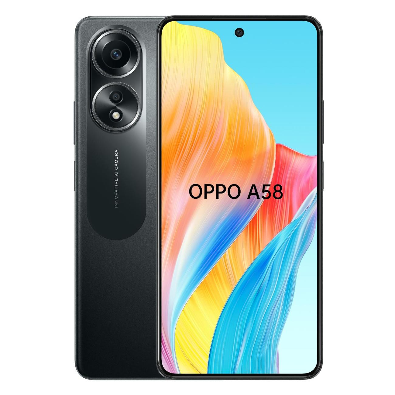 Смартфон Oppo A58 8Гб 128Гб Блестящий черный 6.72