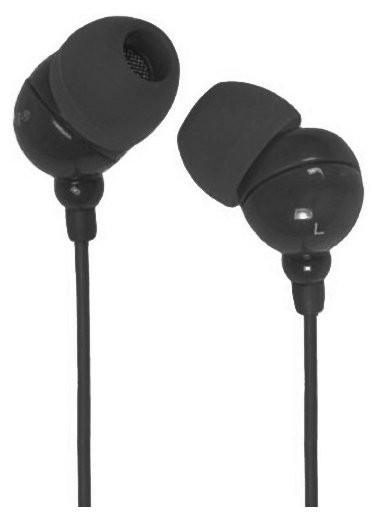 Наушники Smartbuy COLOR TREND, провод 1.2м, черные SBE-1100