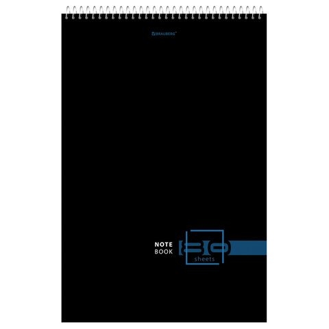 Блокнот BRAUBERG А4 80л. "Dark" гребень (114355)