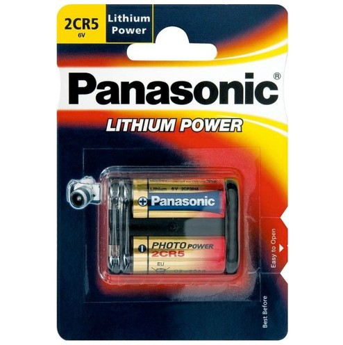 Батарейка 2CR5 Panasonic, 6В, литиевая, 1 штука