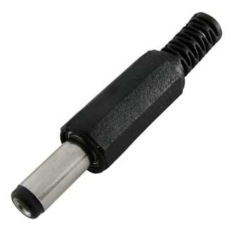 Разъем питания 5.5*2.5, штекер, кабельный, пластик, SZC-0030b