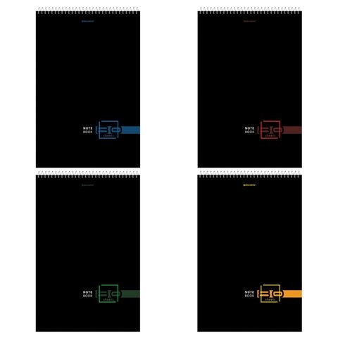 Блокнот BRAUBERG А4 80л. "Dark" гребень (114355)