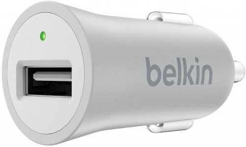 Автомобильное_З\У - USB_2.4A Belkin Universal Car Charger,Silver (F8M730btSLV)