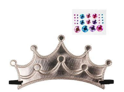 Корона тканевая, с декоративными стразами в комплекте 6232374