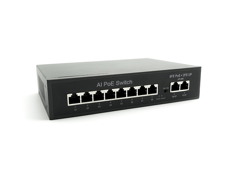 Коммутатор EL S-10/8PA_V.2 8 портов 10/100Mbps РоЕ, 2 порта 10/100 Мбит/с